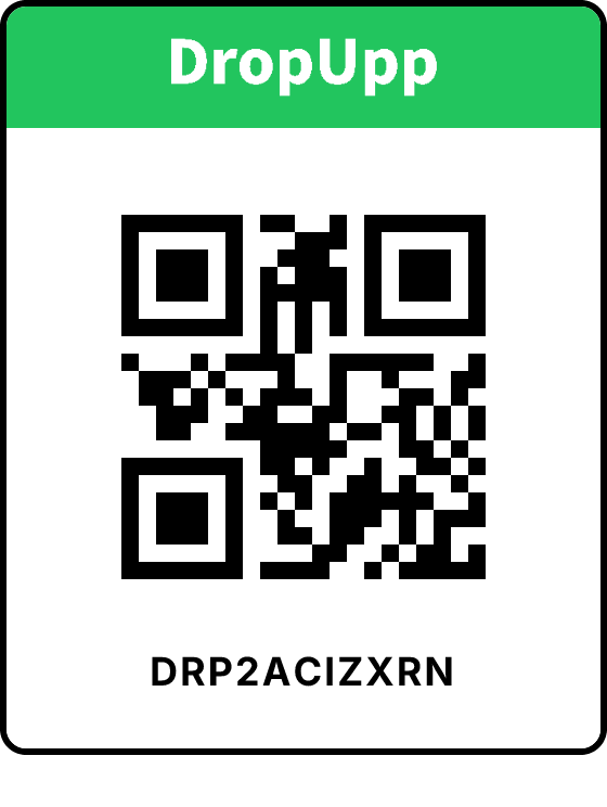 DropUpp QR code for return DRP2ACIZXRN